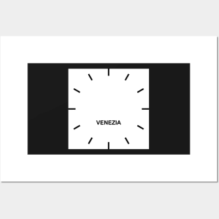 VENEZIA Time Zone Wall clock Posters and Art